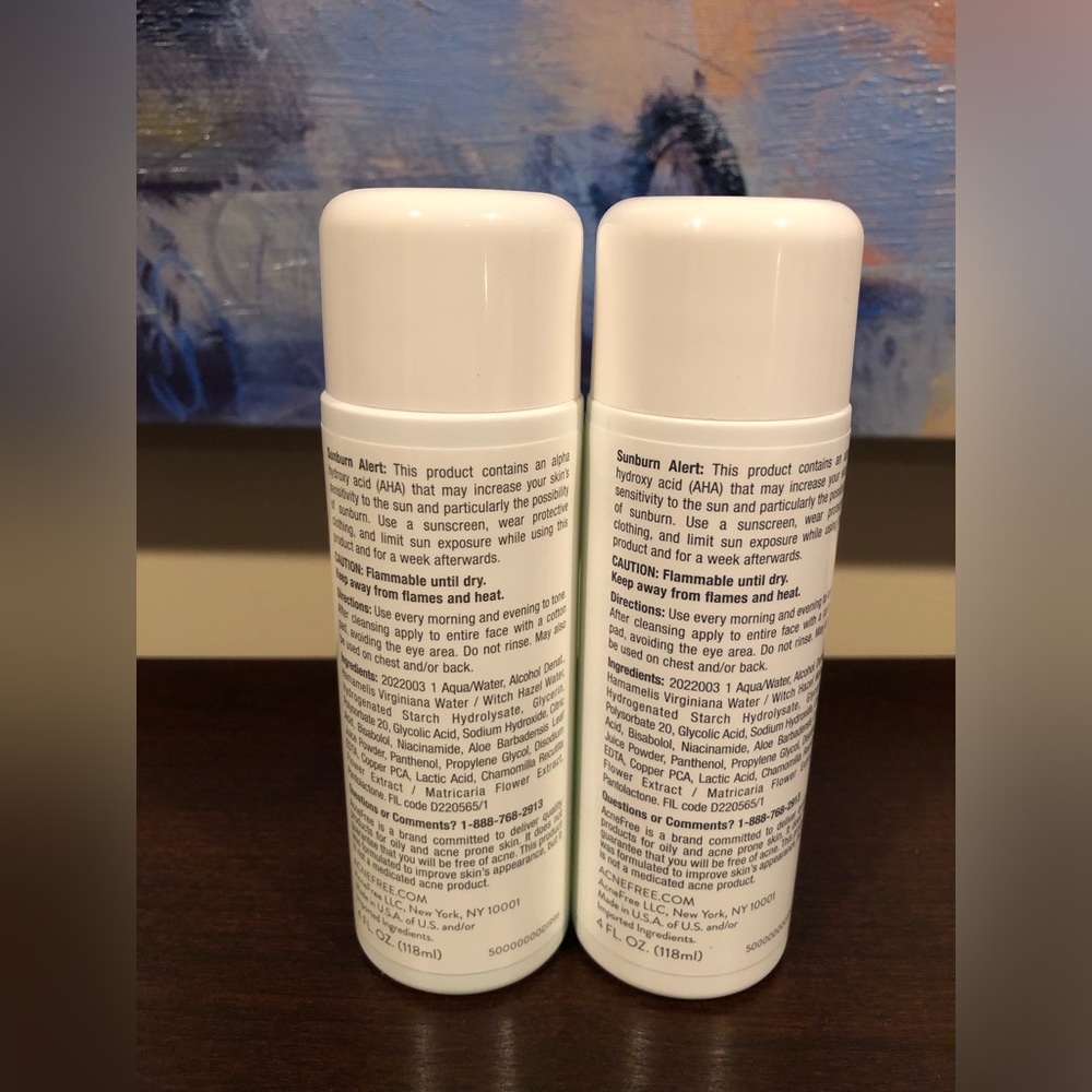 AcneFree Step 2 Toner: Witch Hazel Mattifying Toner Set of 2 - Picture 2 of 2